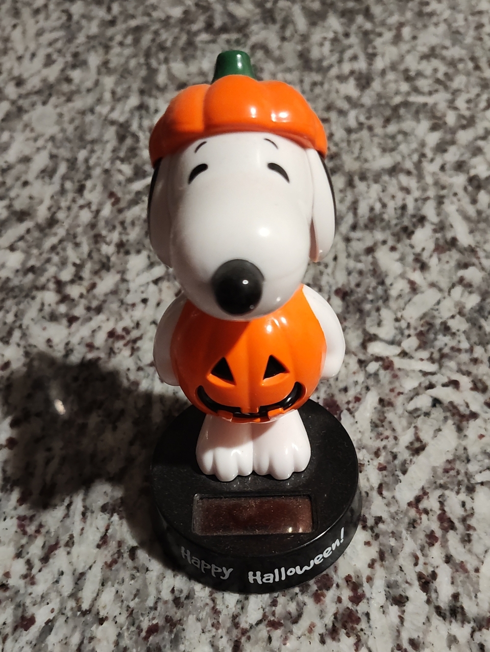 Snoopy Halloween Pumpkin SolarBobber Orange and White